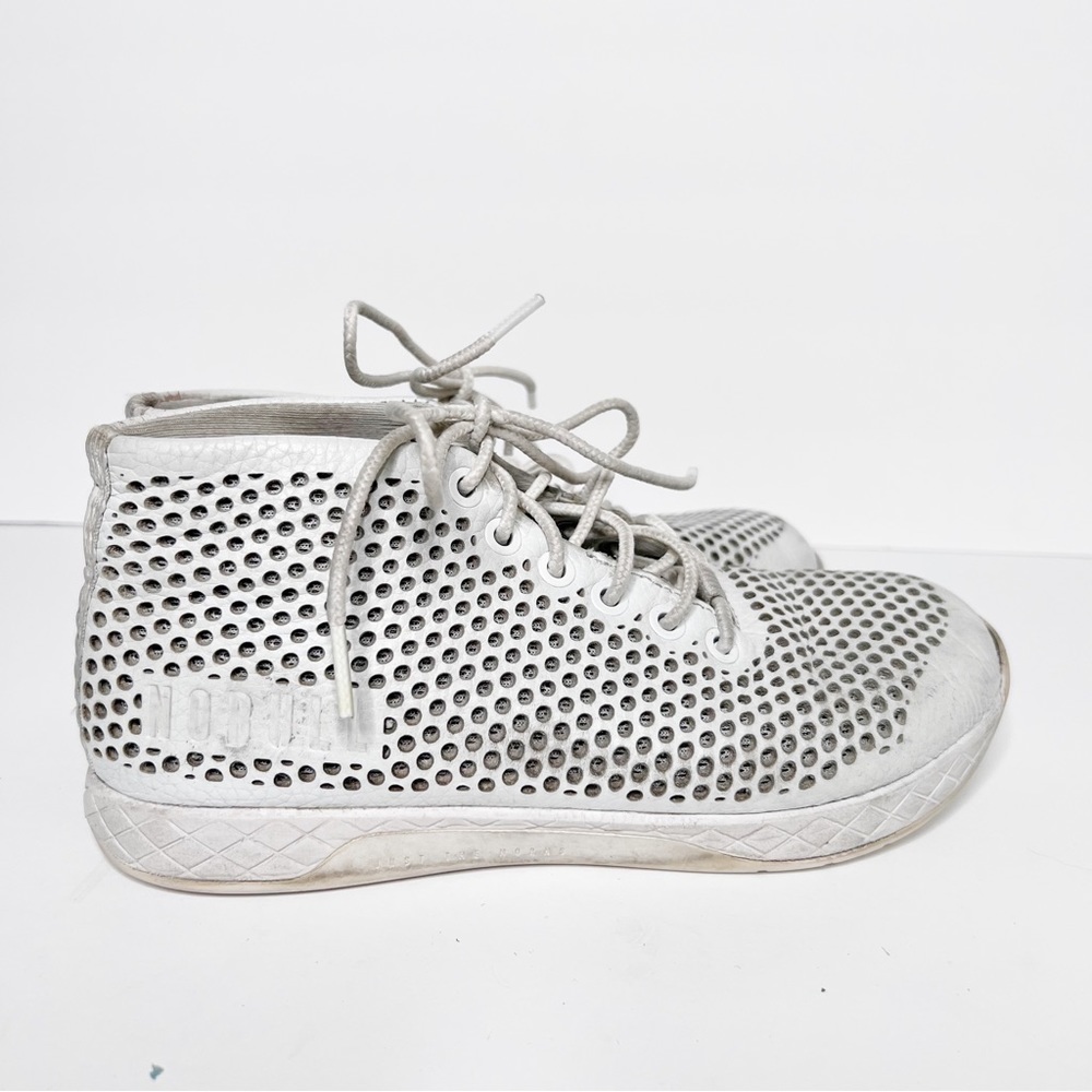 NoBull White leather Mid Trainers Size 6 Women’s